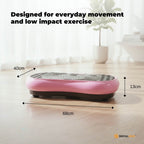 Social Hike 68cm Vibration Plate Machine Full Body Workout Platform Pink