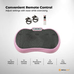 Social Hike 68cm Vibration Plate Machine Full Body Workout Platform Pink