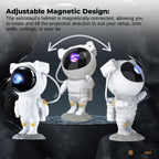 Social Hike Galaxy Star Projector - Colour LED Astronaut Night Light and Remote