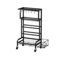 Social Hike Gym Equipment Storage Rack on Wheels - Dumbbells Weights Stand