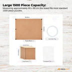 Social Hike Puzzle Board 1500 pcs  - Rotating Tabletop with 4 Drawers and Cover