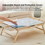 Social Hike Puzzle Board Table 1500 pcs - Folding Legs 6 Drawer with Cover