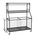 Social Hike Sports Equipment Storage Organiser and Side Rack Garage Trolley