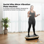 Social Hike 60cm Vibration Plate Machine Full Body Exercise Platform Gold