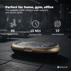 Social Hike 60cm Vibration Plate Machine Full Body Exercise Platform Gold