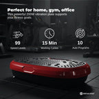 Social Hike 60cm Vibration Plate Machine Full Body Exercise Platform Red