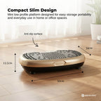 Social Hike 60cm Vibration Plate Machine Full Body Exercise Platform Gold