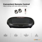Social Hike 60cm Vibration Plate Machine Full Body Exercise Platform Black