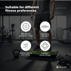 Social Hike 55cm Vibration Plate Machine Full Body Exercise Platform 200W Green